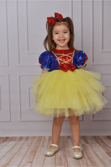 Girl Yellow Snow White Special Occasion Birthday Evening Dress