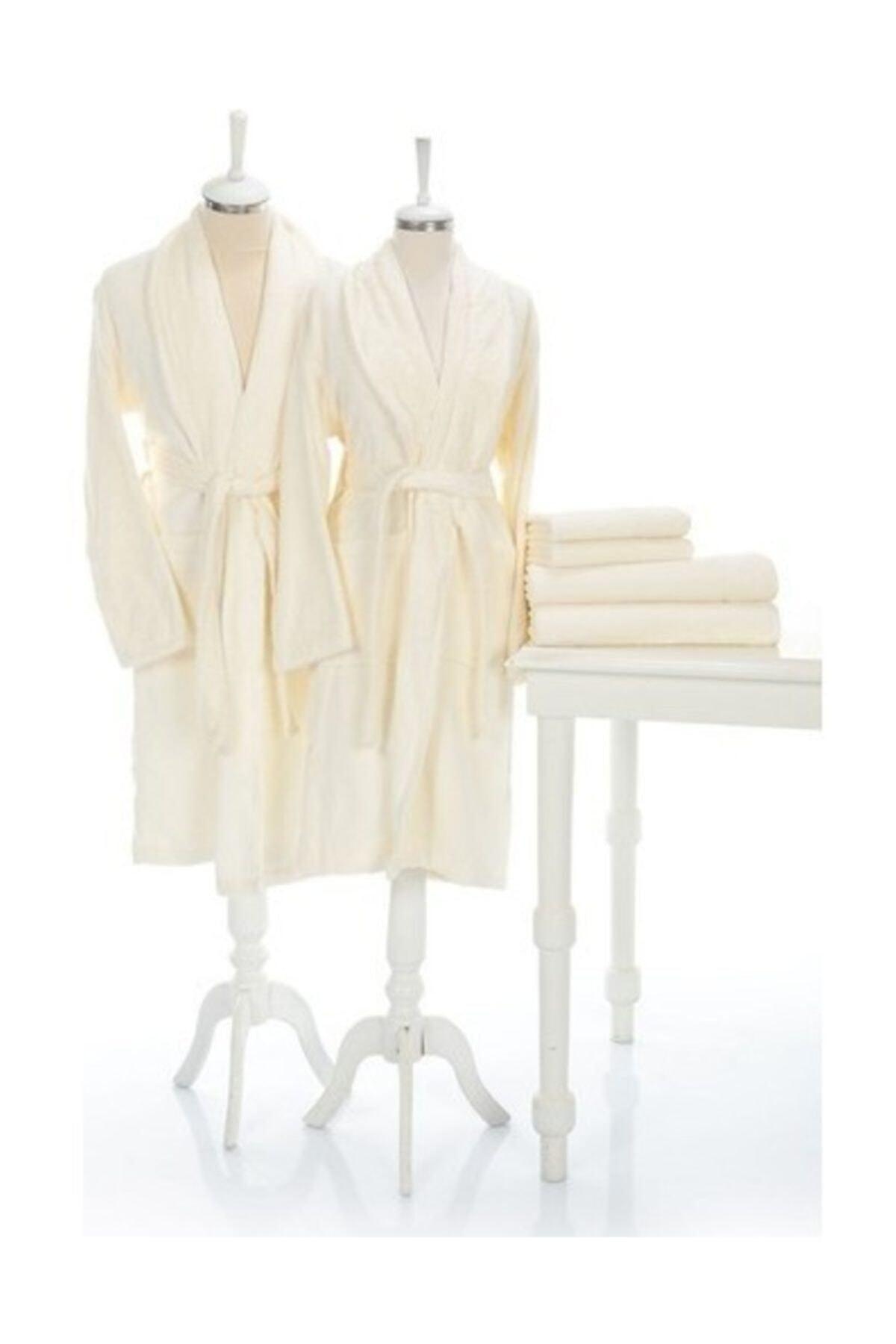 Family Bathrobe Set Carmin (Cream) - Swordslife