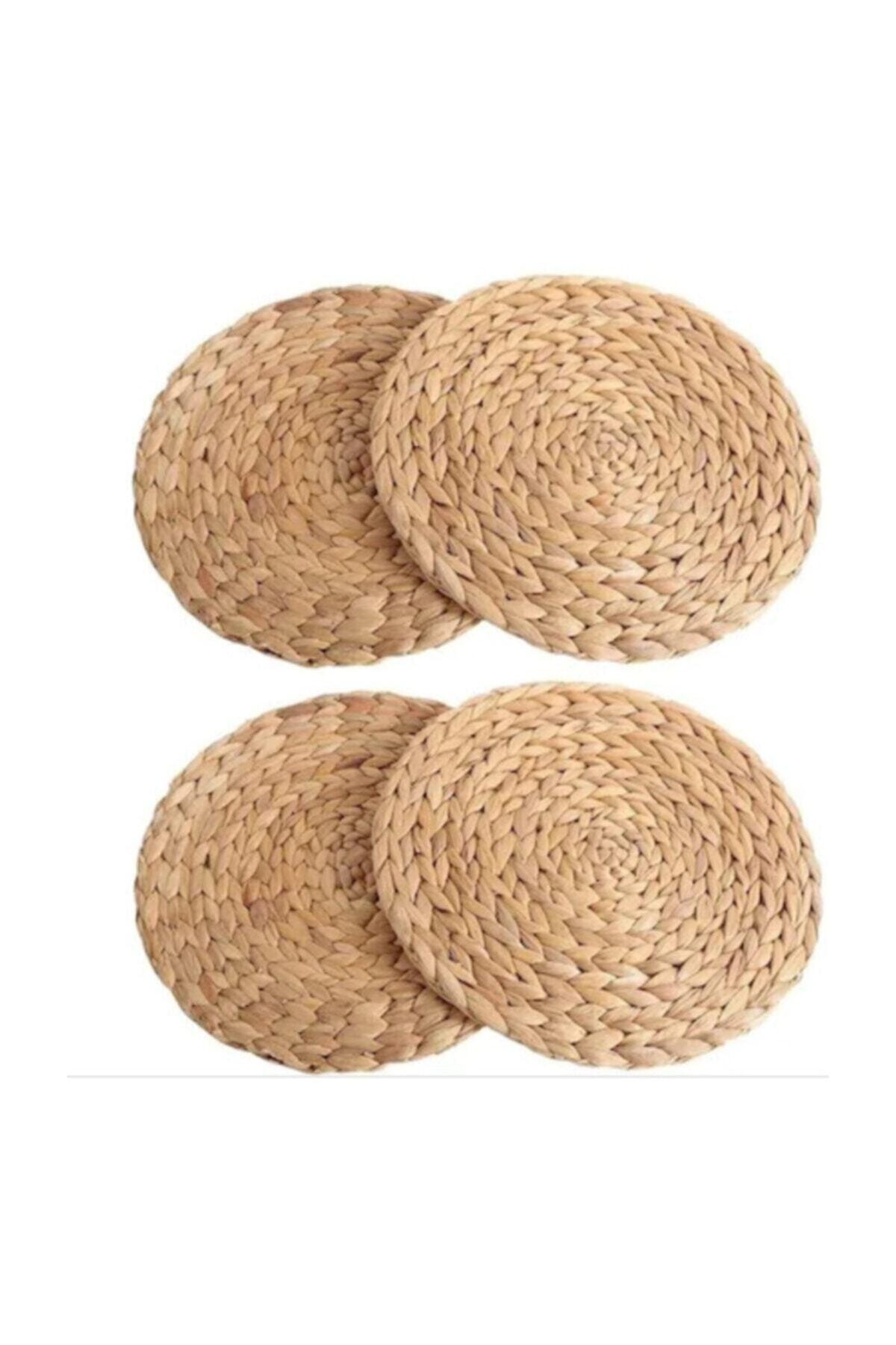 4 Pieces American Wicker Service Supla Knitted Bamboo Fma790070 - Swordslife