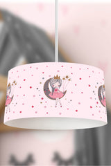 Moon Girl Powder Children's Room Pendant Chandelier