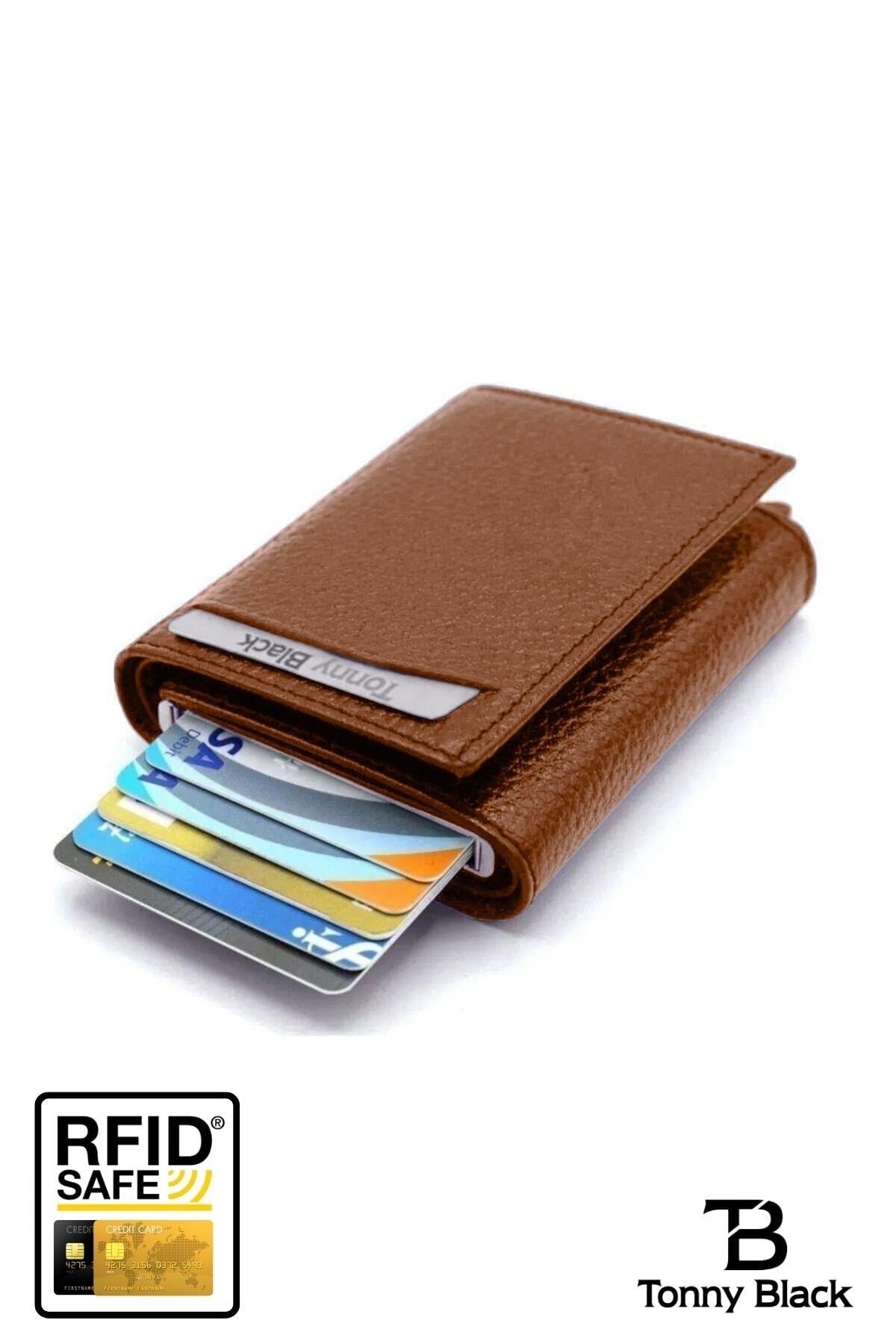 Original Automatic Mechanism Boxed Rfid Protection Anti Theft Money & Card Holder Wallet