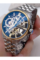 Automatic Luxury Men's Wristwatch & Sc Silver Collection Bracelet