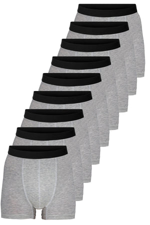 Gray Men's 9-Pack Cotton Boxer