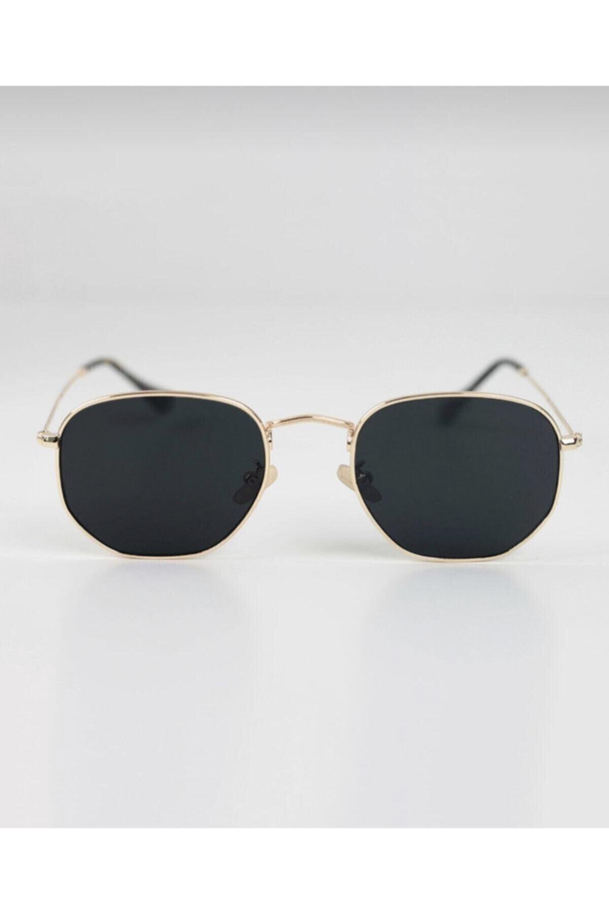 Hexagon Sunglasses - Black - Swordslife