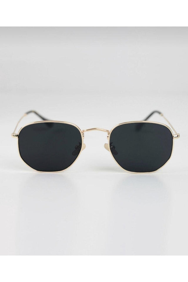 Hexagon Sunglasses - Black - Swordslife