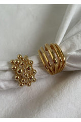 Gold Bubble Ring Set - Swordslife