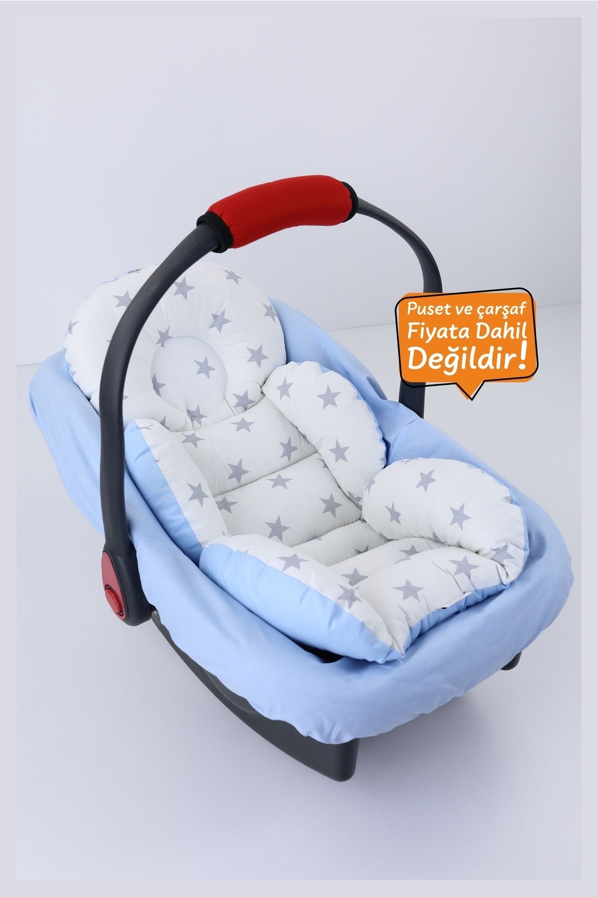 Orthopedic, Lumbar Supported Stroller Cushion, 100% Cotton Fabric