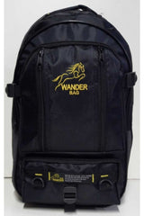 Wander 55+10 Liter Bellows Multi Eyes School-camper-travel-climber-outdoor Backpack Black
