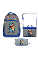 Hope Bag Cennec Trex Dinosaur Primary School Bag - Lunch Box And Pencil Bag Set