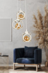 Savaş Triple Chandelier White