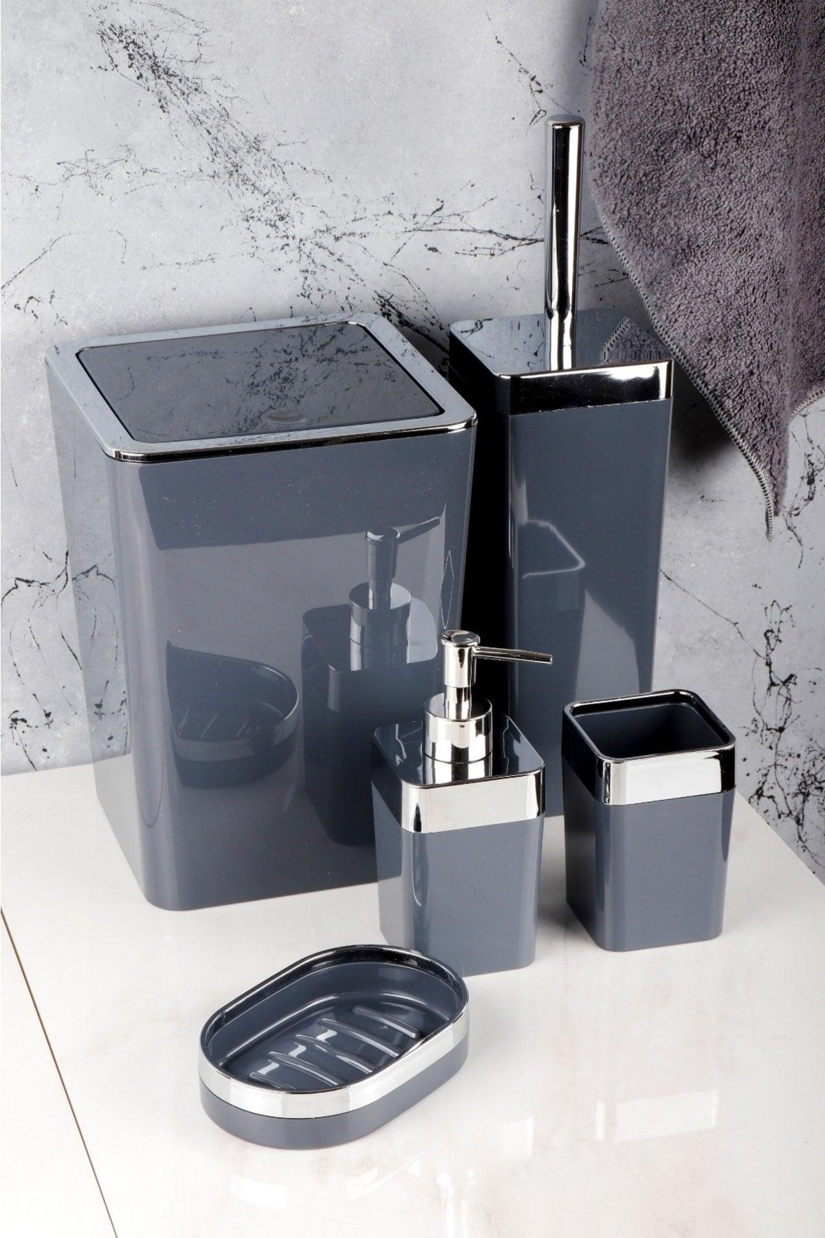 Acrylic 5 Piece Square Bathroom Set - Swordslife