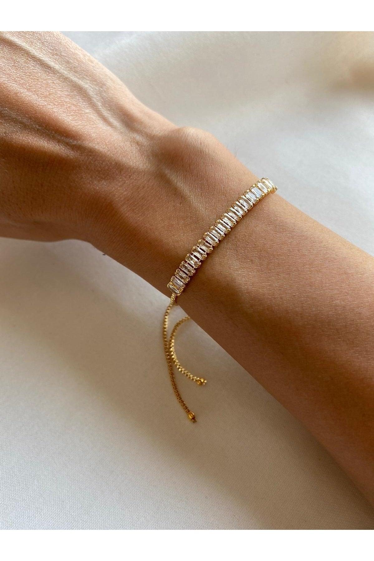 Baguette Lift Adjustable Zircon Bracelet - Swordslife