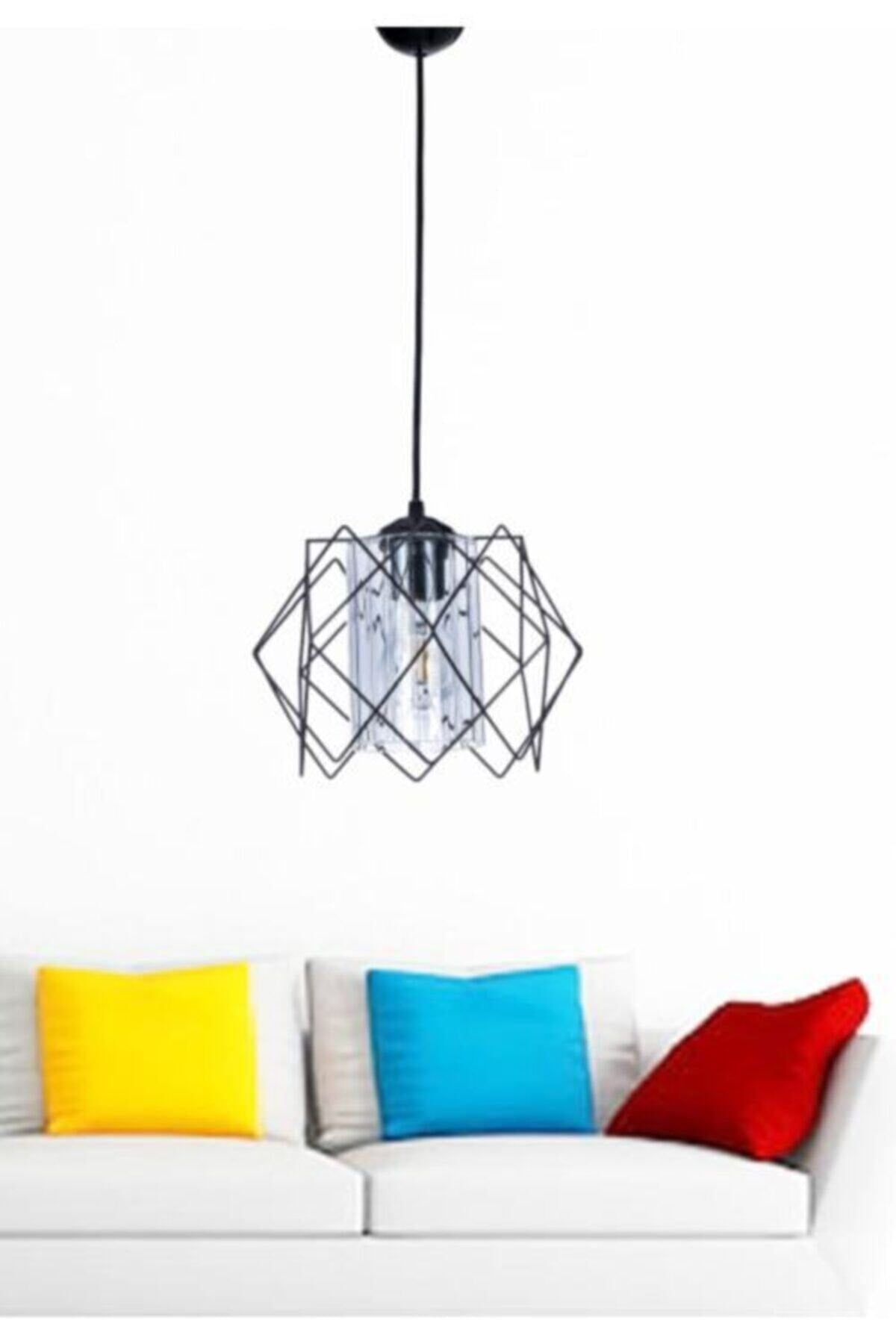 Silvano Smoked Glass Chandelier Cocoon Prism Pendant Lamp Living Room, Kitchen, Children's Room, Hallway