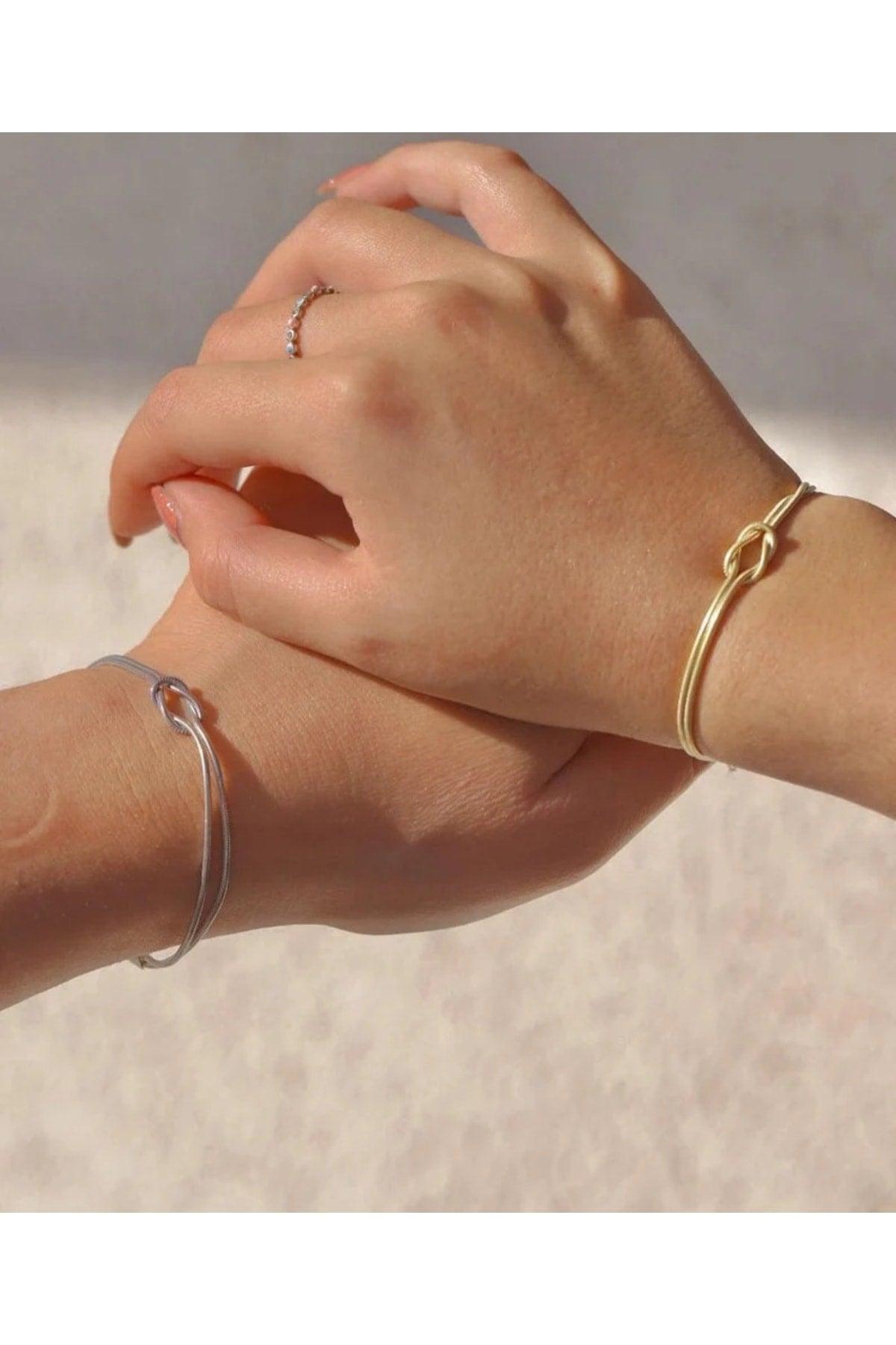 Knot Model Couple-friendship Bracelet Gold- Silver Color - Swordslife