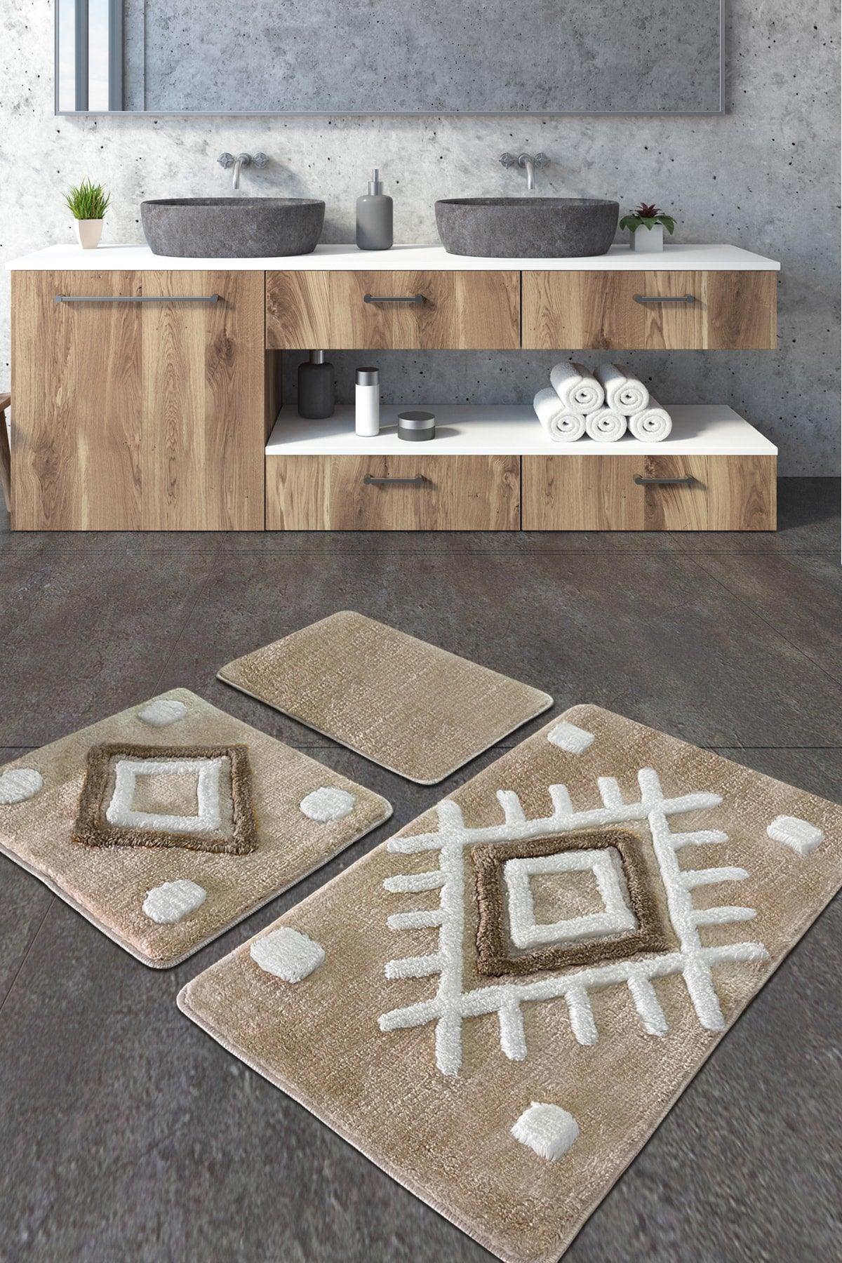 Punica Stone Triple Set Bathroom Carpet - Swordslife