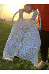 Run Baby Muslin Fabric Scrub Cover (Beige Flower) 75x100cm