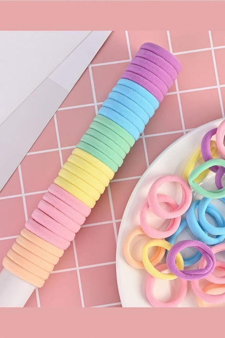 Women's 50s Pastel Colored Rubber Buckle Set - Swordslife