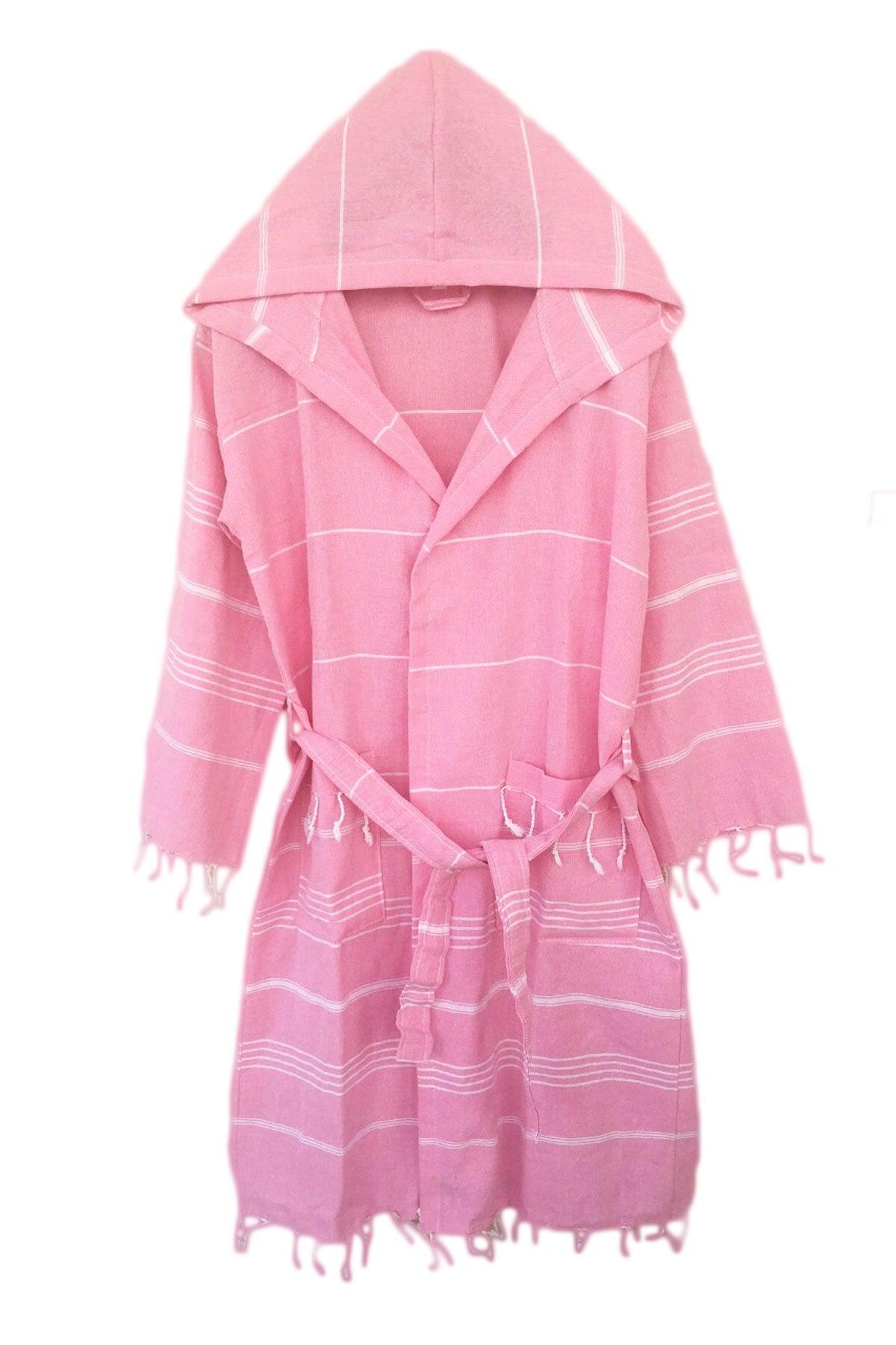 Sultan Hooded Peshtemal Bathrobe 100 Cotton Bath Sea Beach Bathrobe - Swordslife