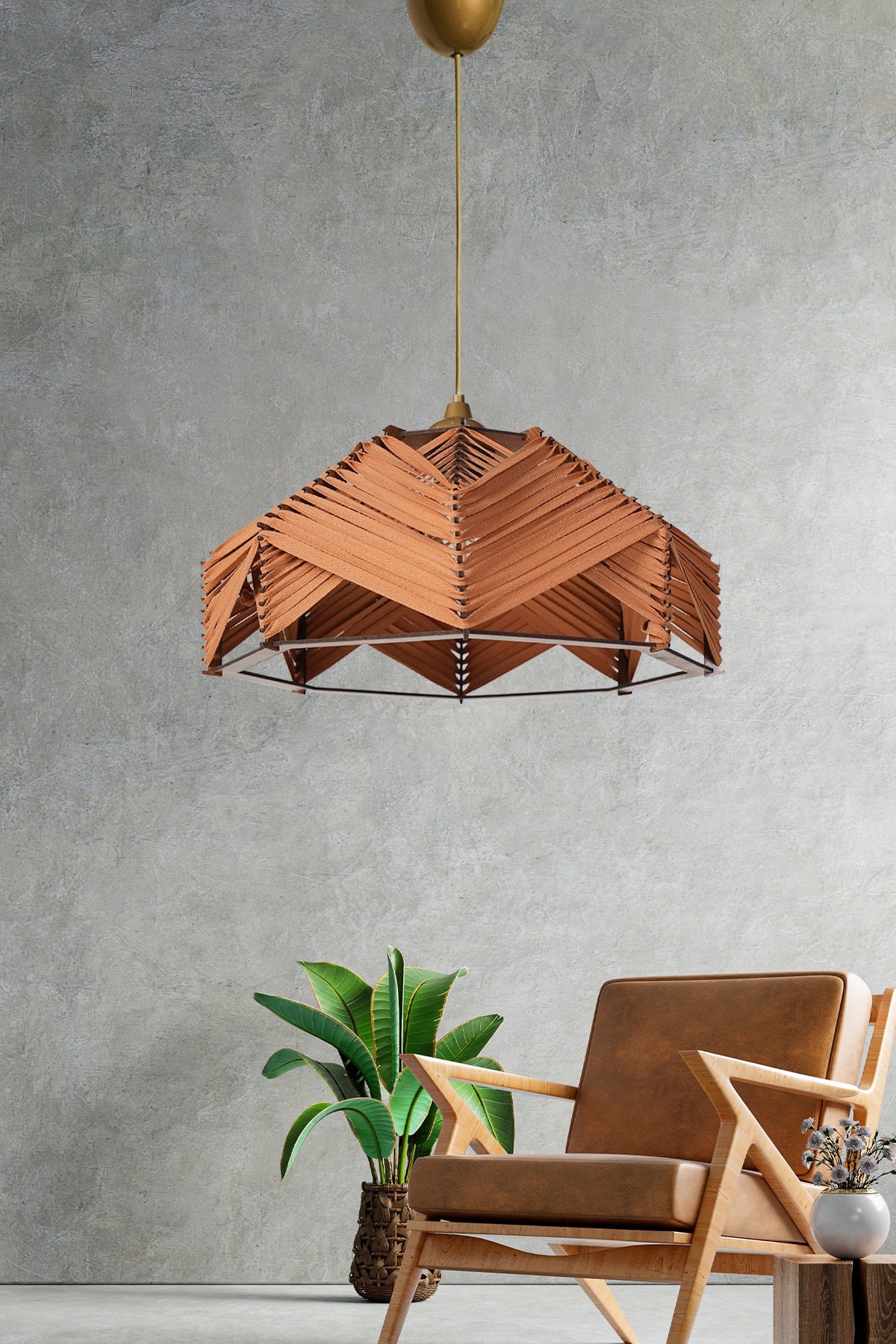 Chaos Pendant Lamp Chandelier Orange