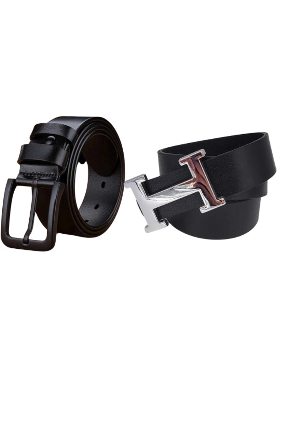 Belt Suitable for Men's Leather, Jeans and Canvas Trousers 2 Pieces