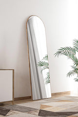 Walnut Hallway Corridor Console Wall Living Room Bathroom Wc Office Bedroom Full Length Mirror 120x40 cm - Swordslife