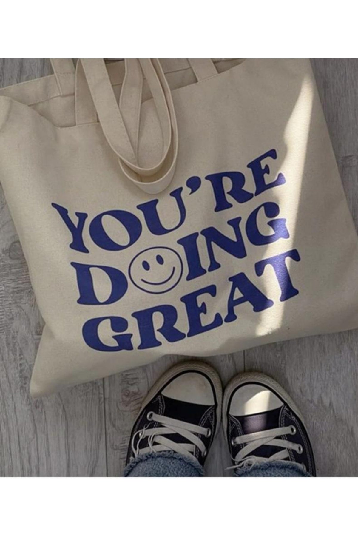 Printed Raw Tote Bag