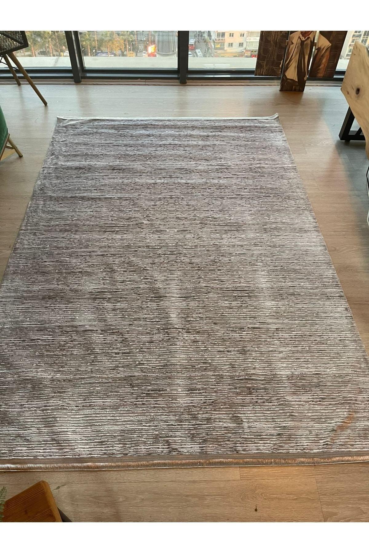 4 Seasons Modern Woven Carpet Fringed, Stain Resistant. (Special Sizes Can Be Made.) gray-striped - Swordslife