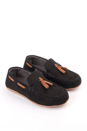 Boys Suede Loafers Loafers Black