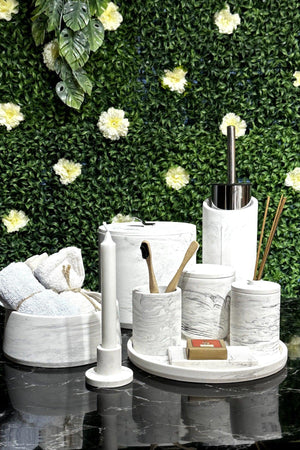 Marble Series Concrete Bathroom Set - Swordslife