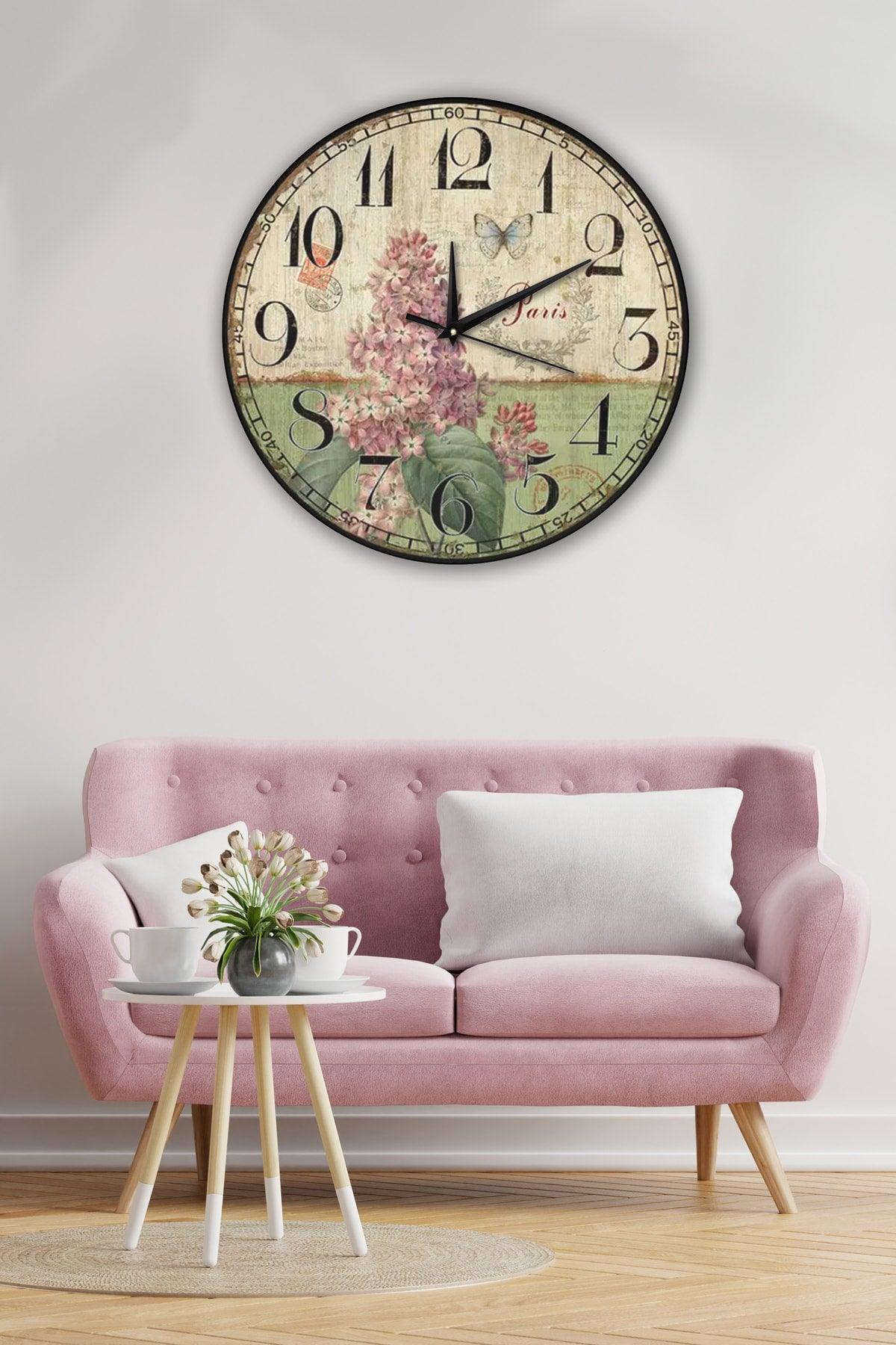 Retro Design Wall Clock 35x35cm - Swordslife