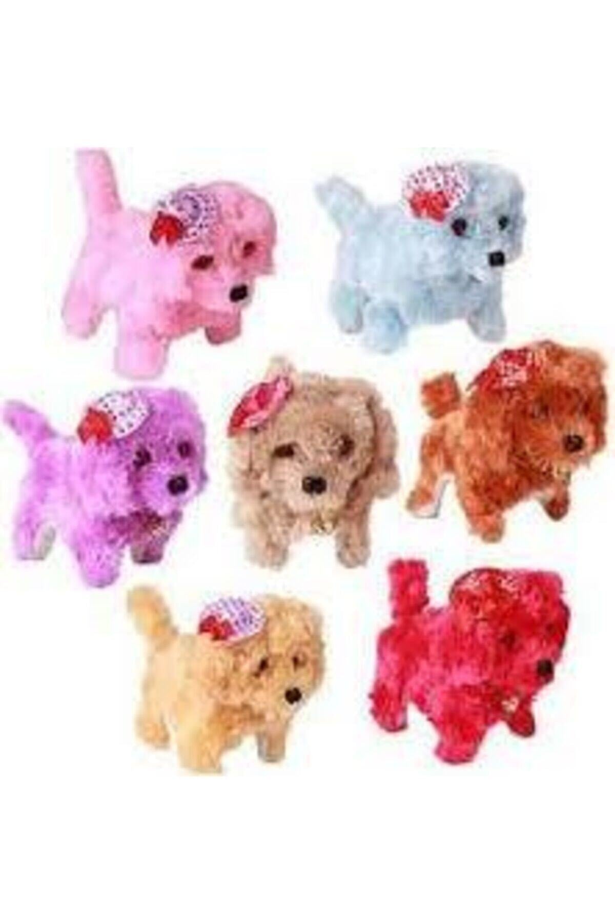 Dog Walking Barking Eyes Luminous Sound Plush Toy Animal Assorted