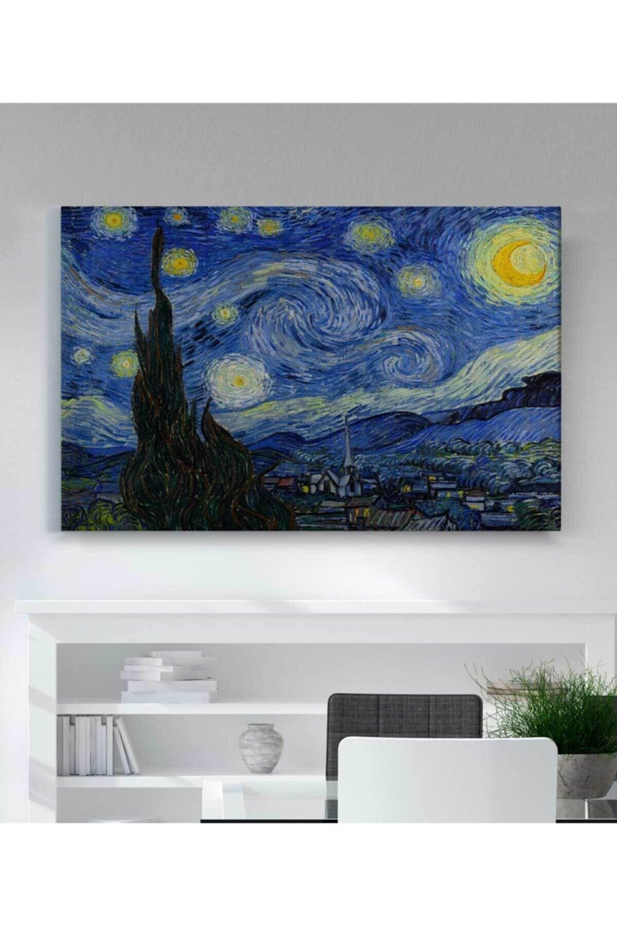 Vincent Van Gogh Starry Night Canvas Painting - Swordslife