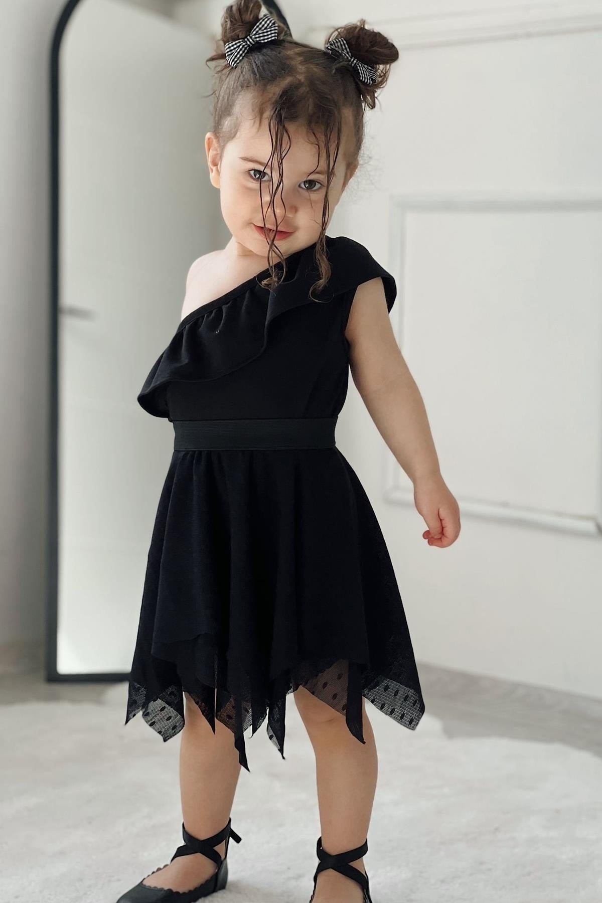 Girl's Holiday Dress - Black