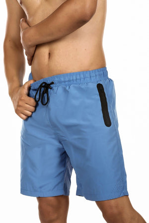 Men'S Sax Blue Two Pocket Marine Shorts
