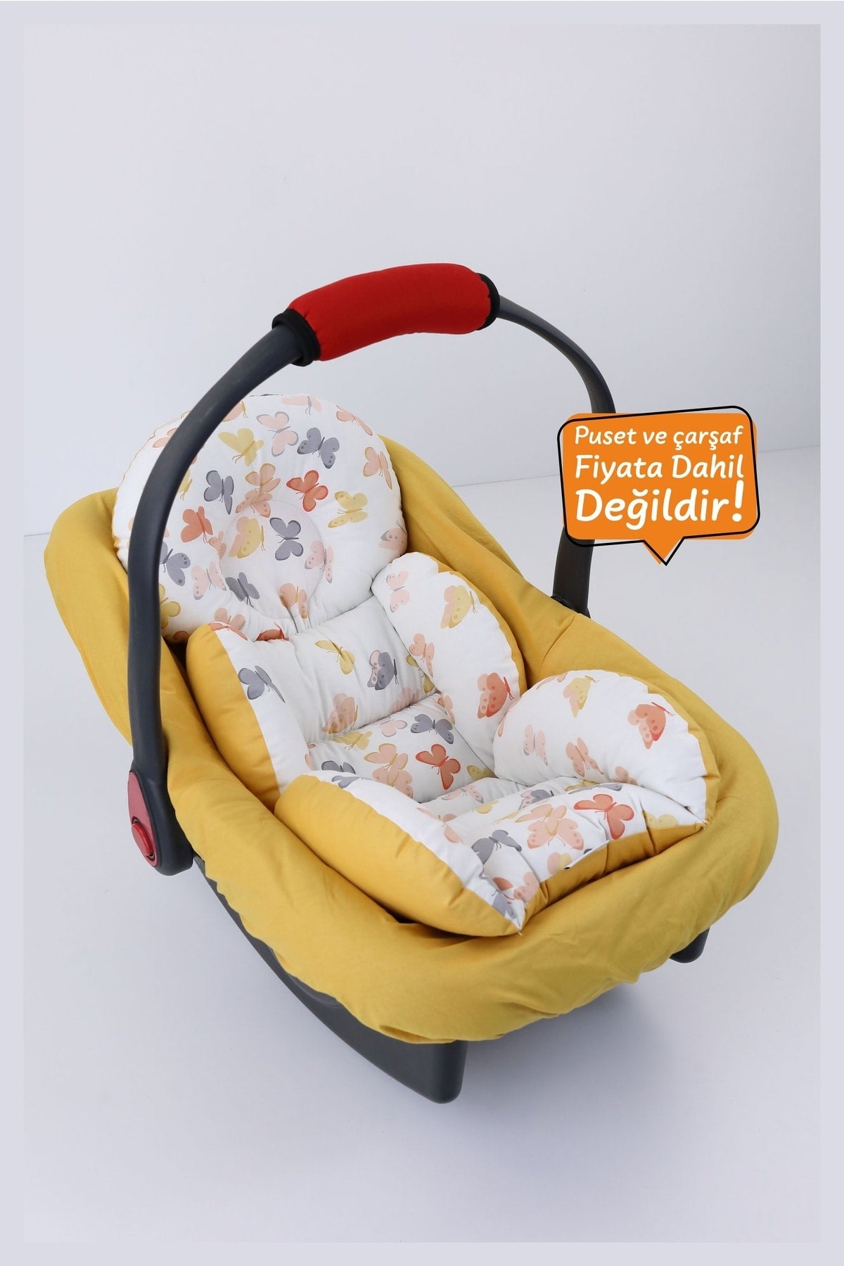 Orthopedic, Lumbar Supported Stroller Cushion, 100% Cotton Fabric