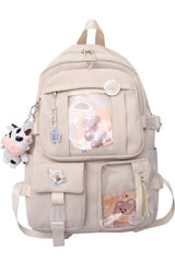 Design , Multi-Compartment, with accessories , Korean Style , School Bag