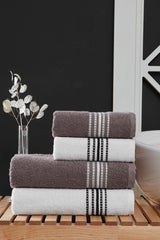 50x90 + 70x140 Cm Elvin 4 Pcs Bath Towel Set - Swordslife