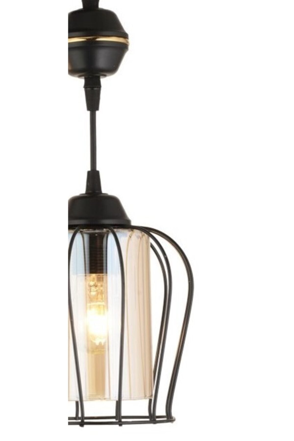 Nora Single Pendant Lamp Black Modern Luxury Chandelier