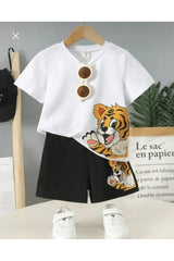 Teddy Bear Shorts Summer Bottom Top Set