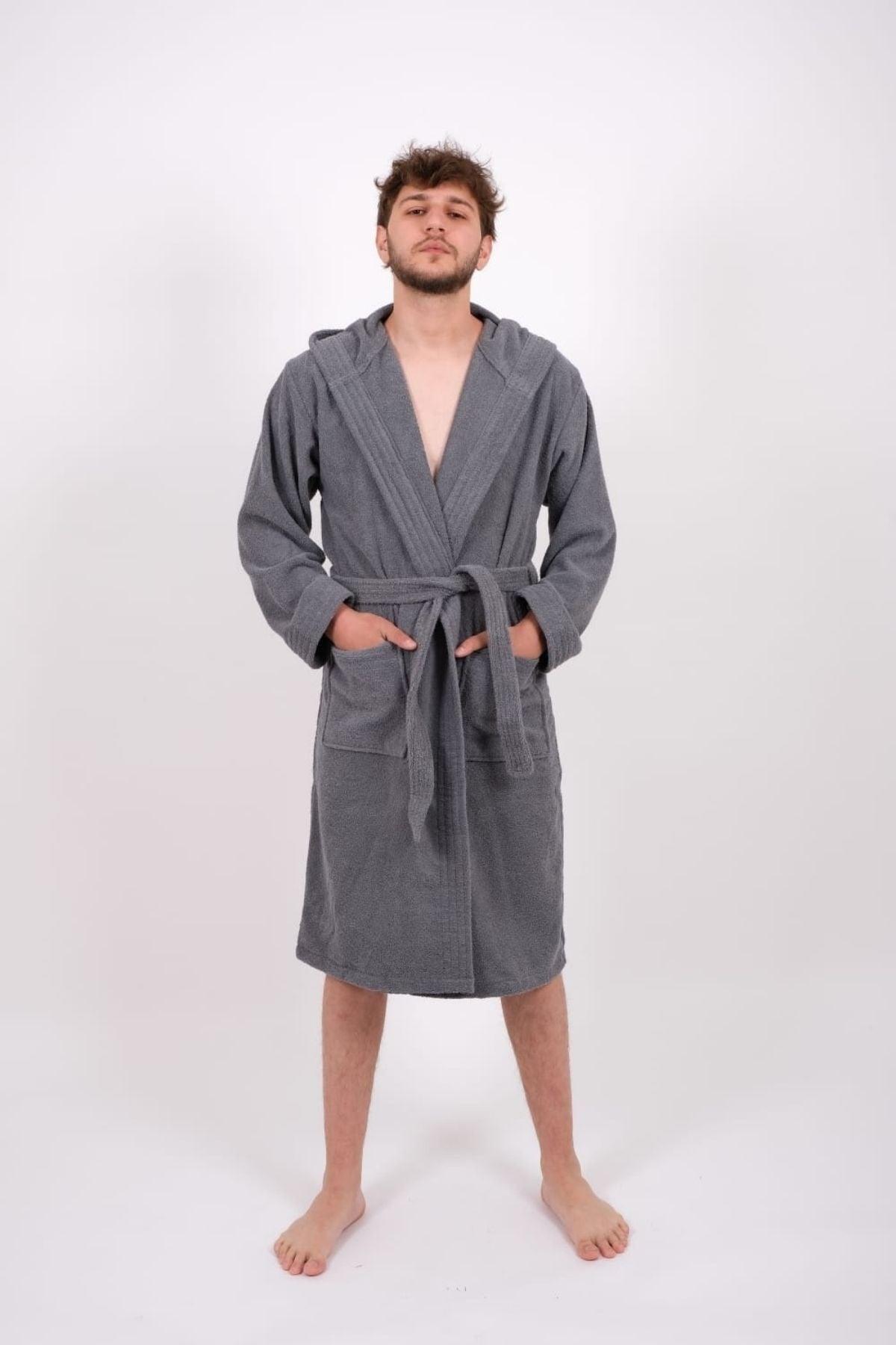 Large Size Bathrobe Gray - Swordslife