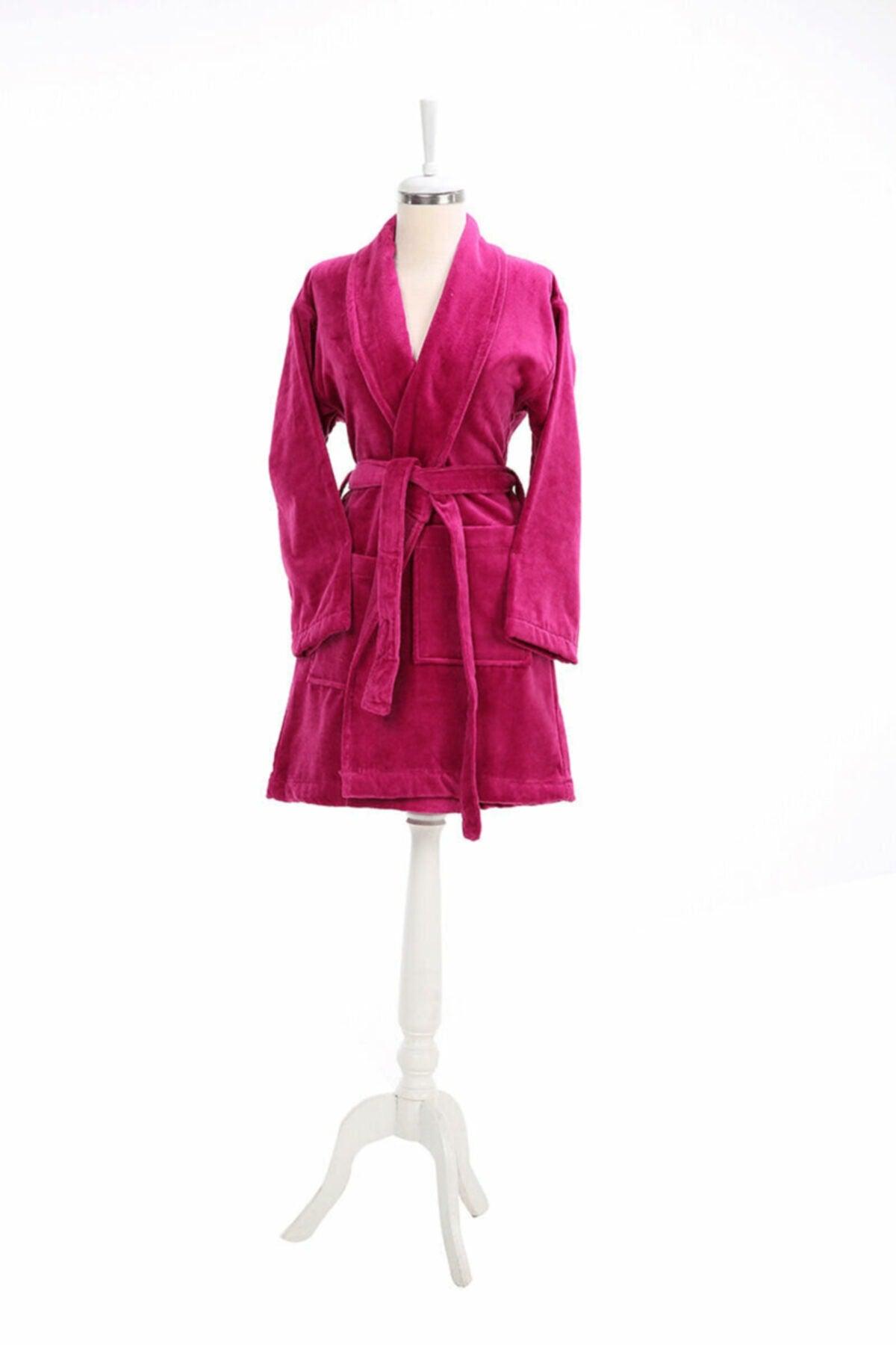 Summer Velvet Shawl Collar Mini Bathrobe Size M - Swordslife