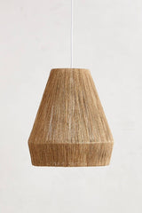 Lighting Pendant Lamp Bohemian Jute Funnel Chandelier Rustic