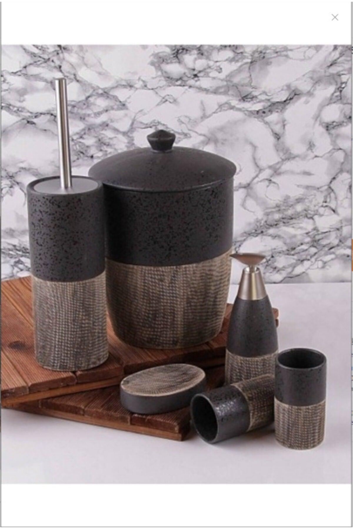 6 Pcs Ceramic Bathroom Set Unr-444 - Swordslife