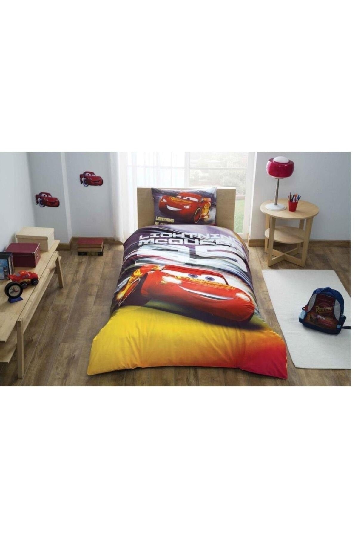 Disney Cars Lightning Licensed Duvet Cover Set Single Person