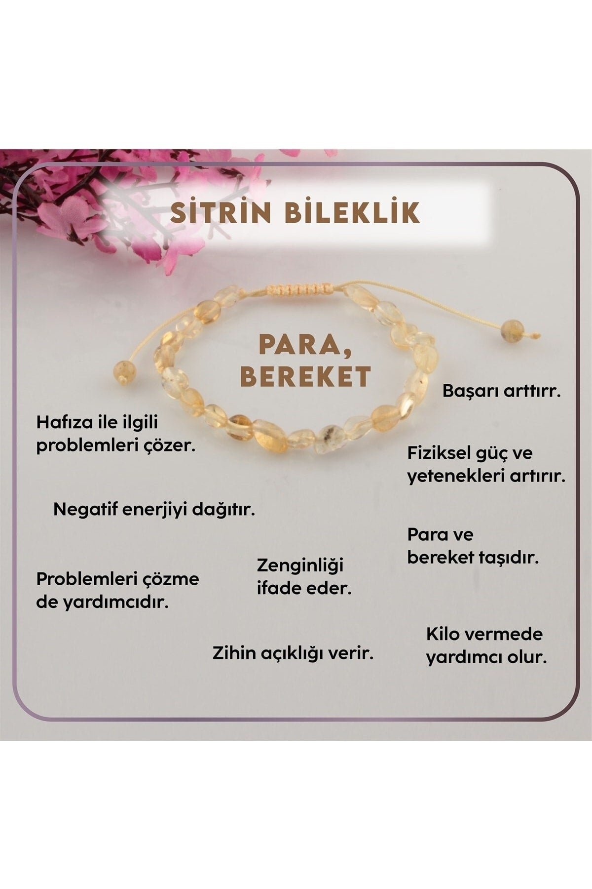 Certified Strin Natural Stone Bracelet B705