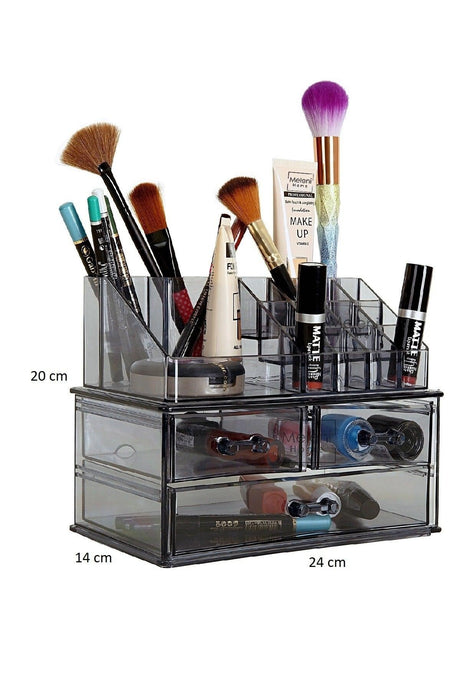 Makeup Cosmetics Jewelry With 2 Tiers Drawers