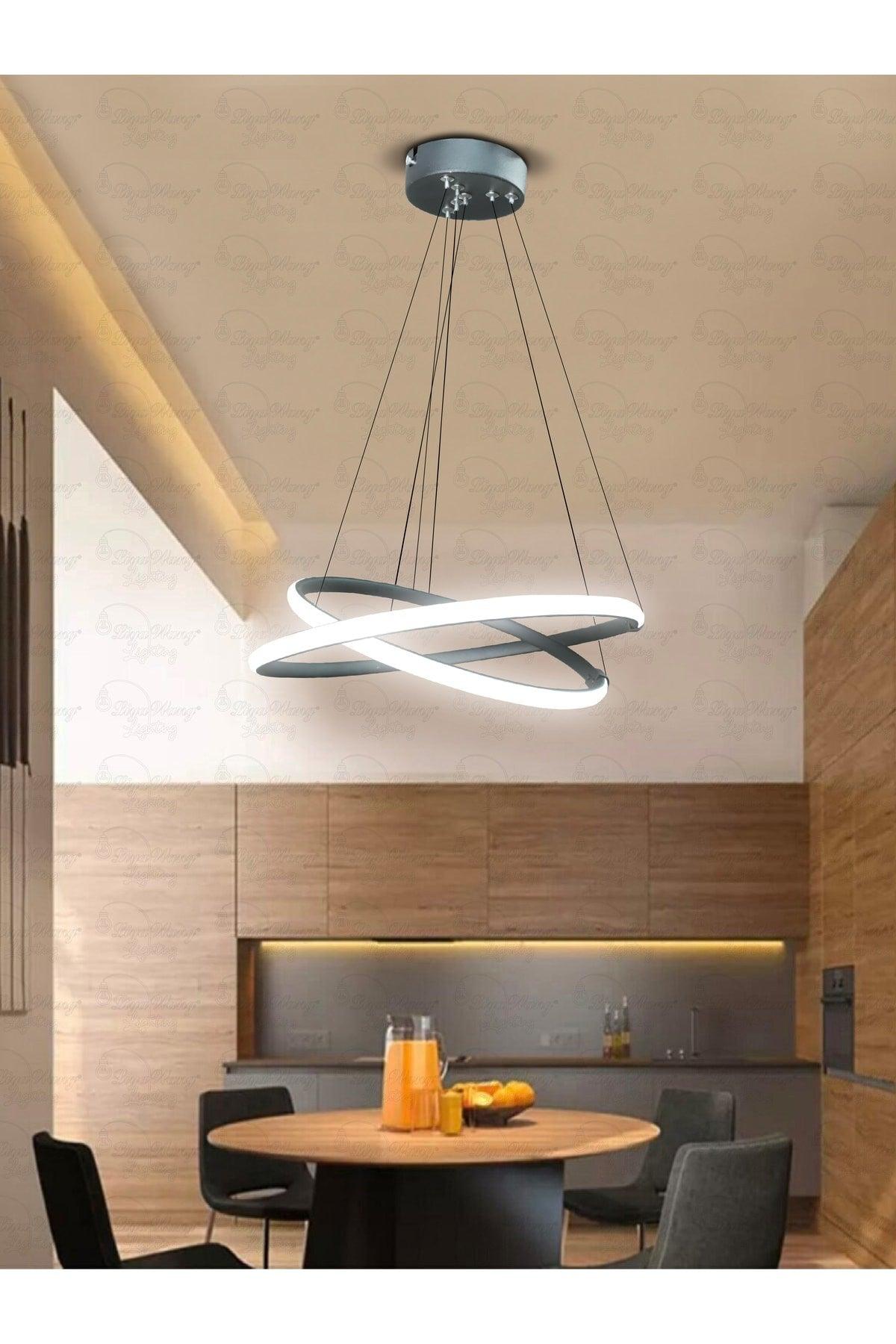 Li Anthracite Pendant Lamp Led Chandelier Liyawang0003 Led Chandelier - Swordslife