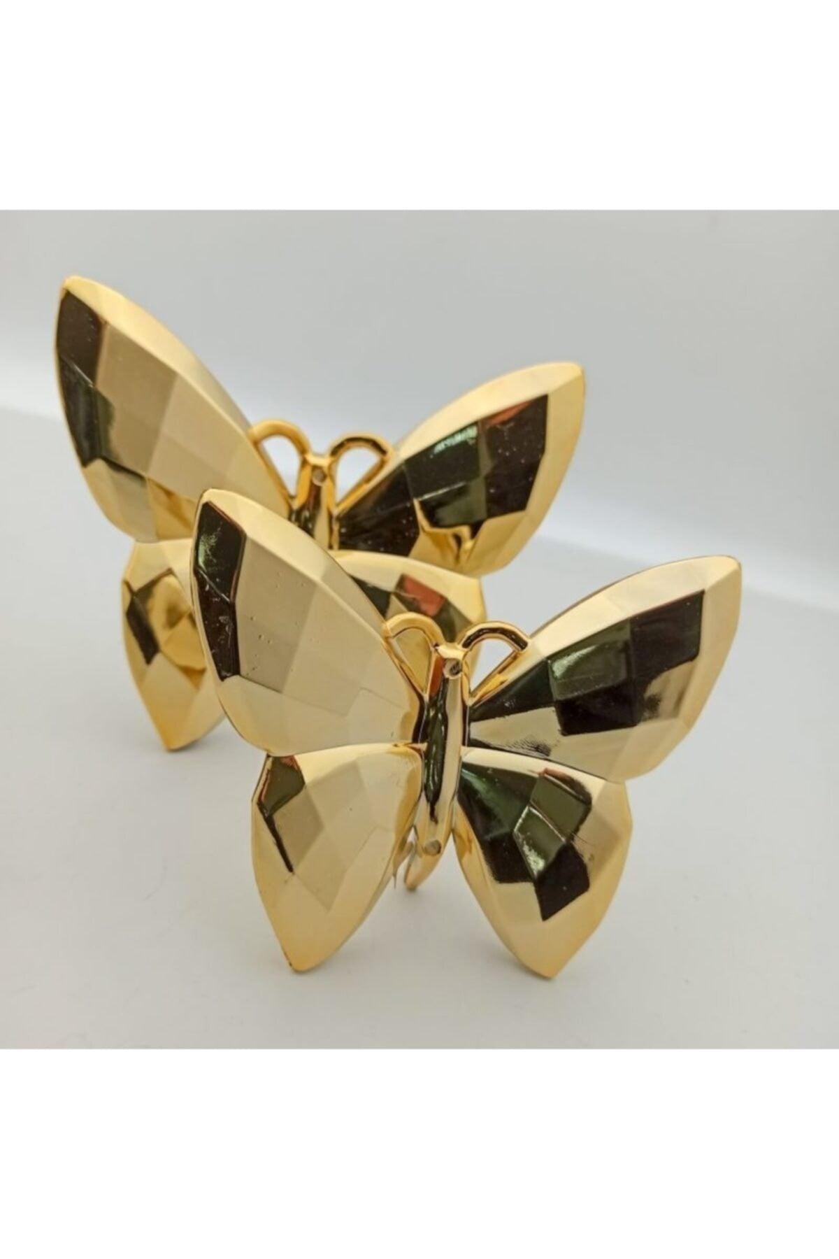 2 Pcs Decorative Butterfly Trinket Gold - Swordslife