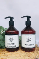 2 Pack Dishwashing Liquid And Liquid Soap Box Amber Multi-Purpose Box Hard Plastic 500ml - Swordslife