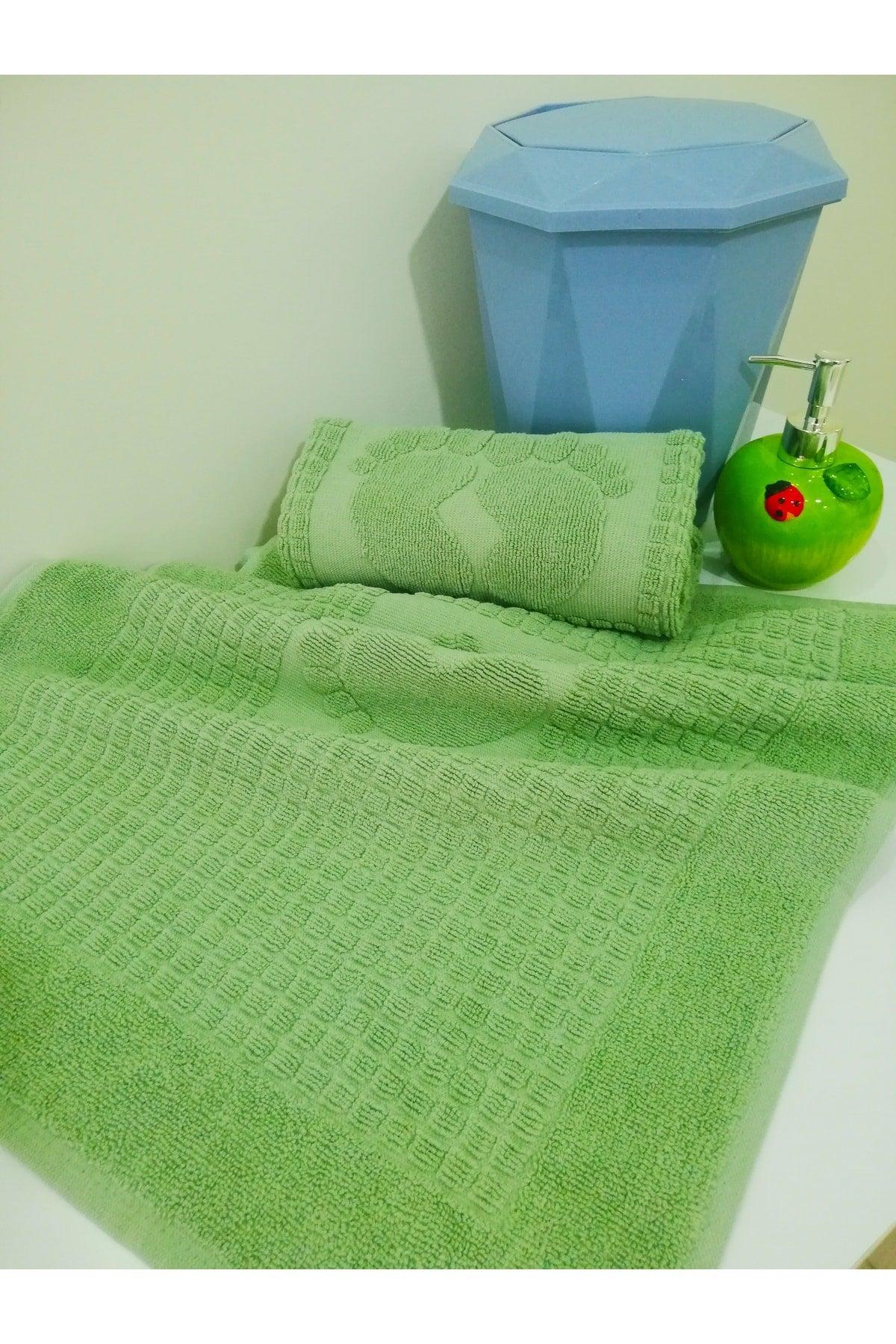 2 Pairs Foot Towel Mat 50*90 Footprinted